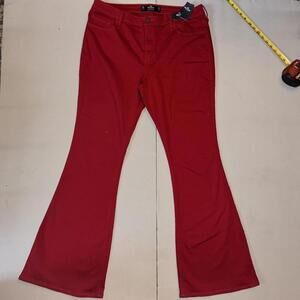 Hollister red flare jeans #flares
